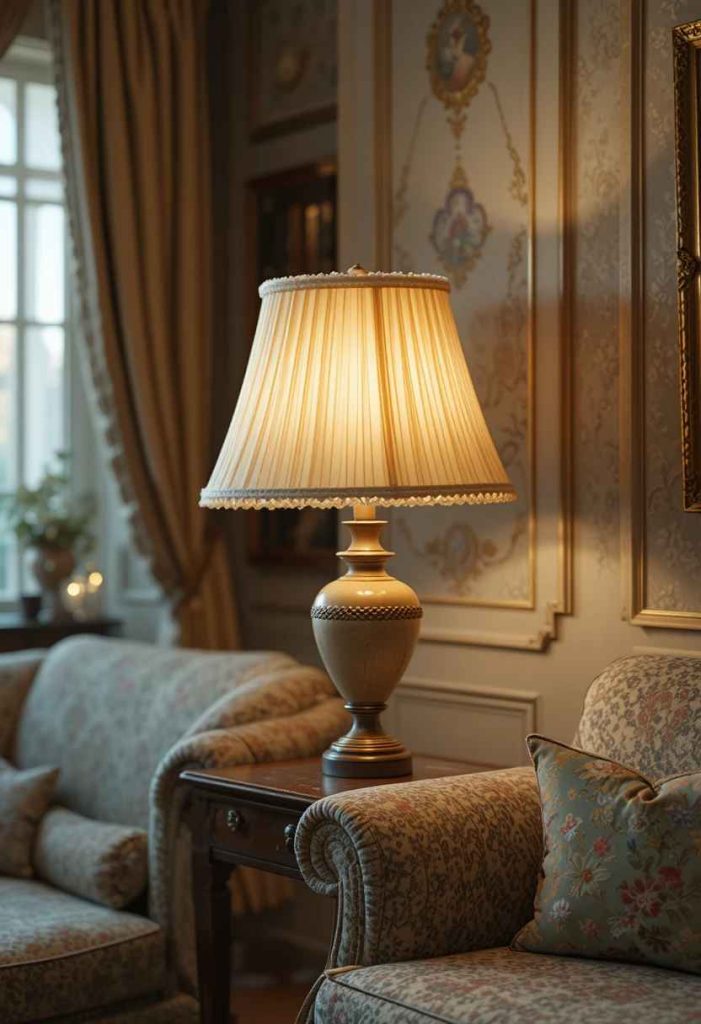 Add Ruffled Lampshades
