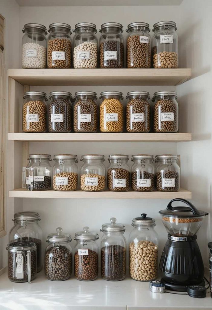 Add Clear Jars for Beans