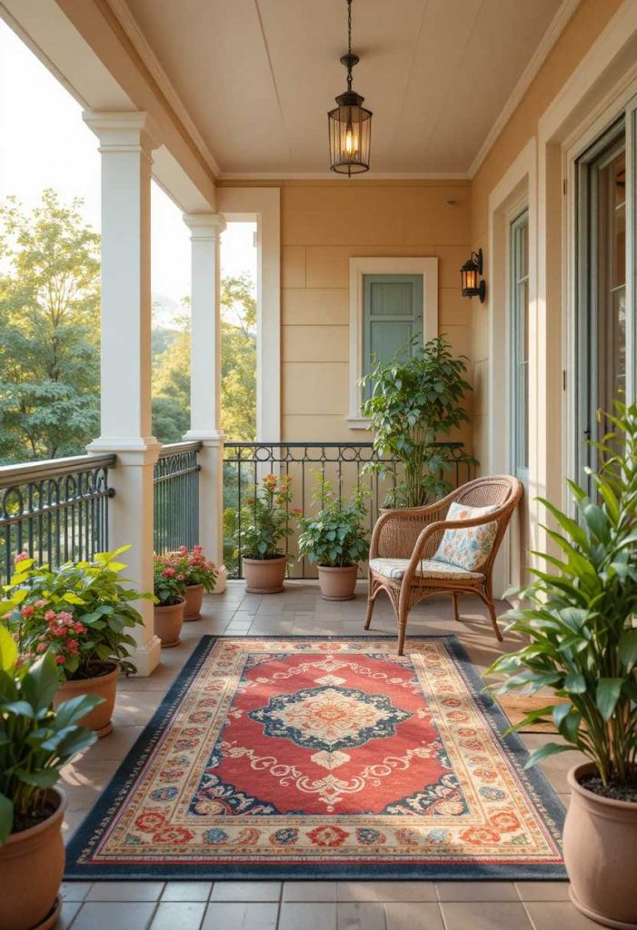 Add a Cozy Outdoor Rug