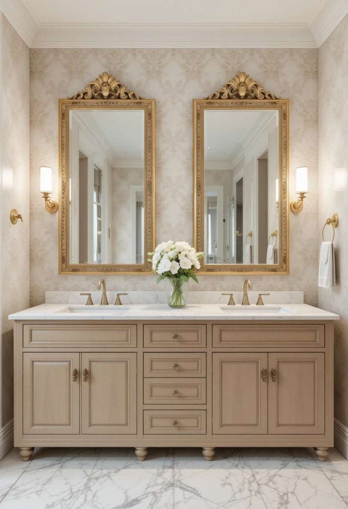 Add Two Mirrors for a Double Vanity