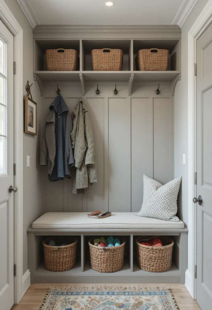 Add a Small Bench With Storage