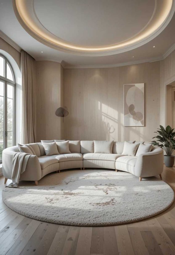 Add a Curved Rug