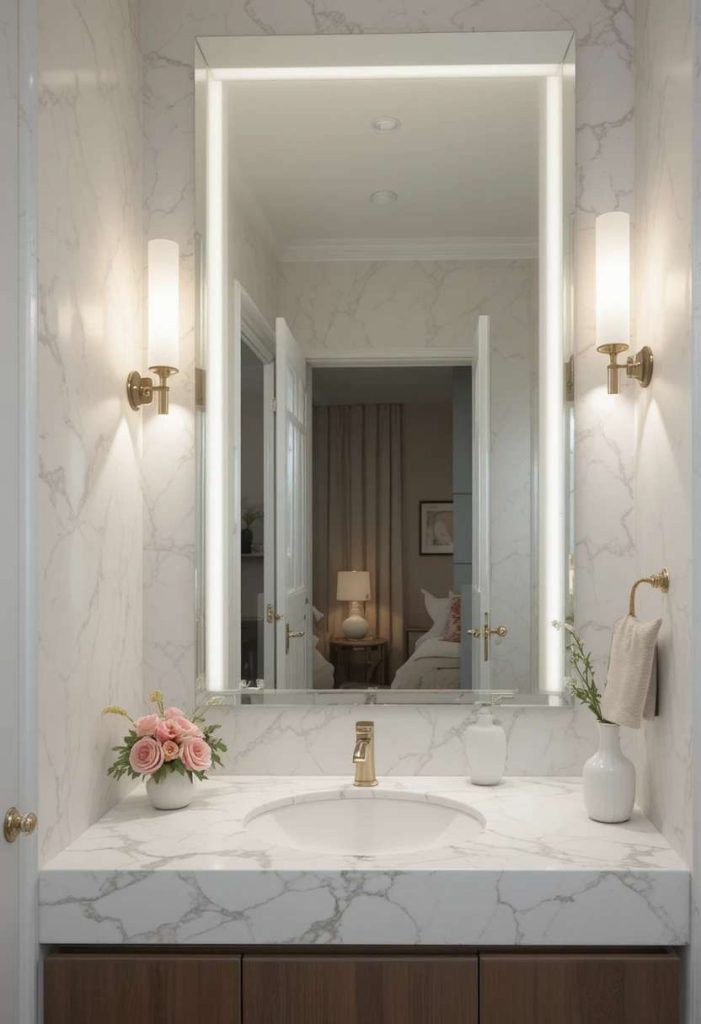 Add a Frameless Mirror