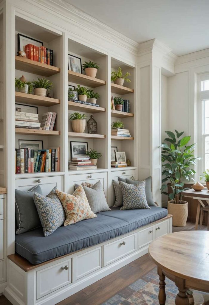 Add Built-In Shelving Nearby