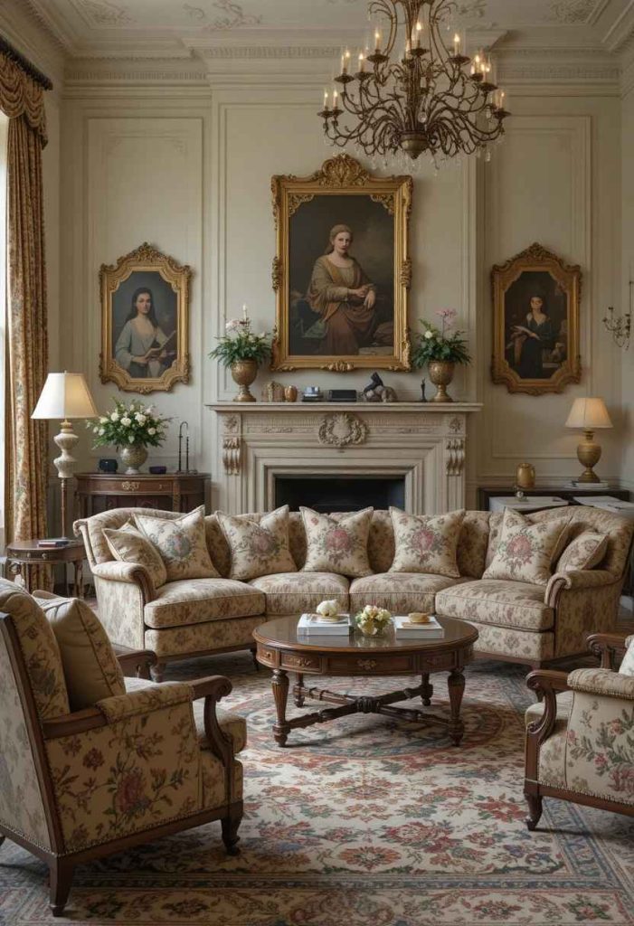 Add Needlepoint or Embroidered Cushions